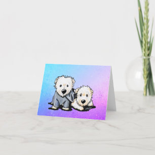 Winston and Finn Blank Note Card