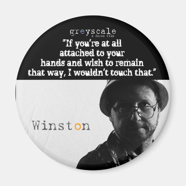 Winston Button Magnet (Front)