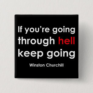 Winston Churchill 15 Cm Square Badge