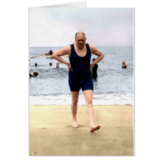 Winston Churchill at the seaside