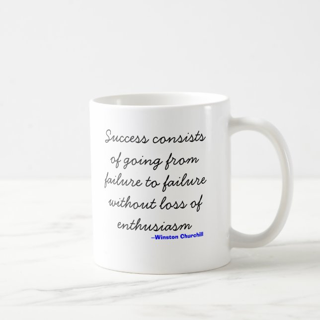 Winston Churchill defines success Mug (Right)