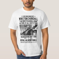WINSTON CHURCHILL Gig Poster T-shirt