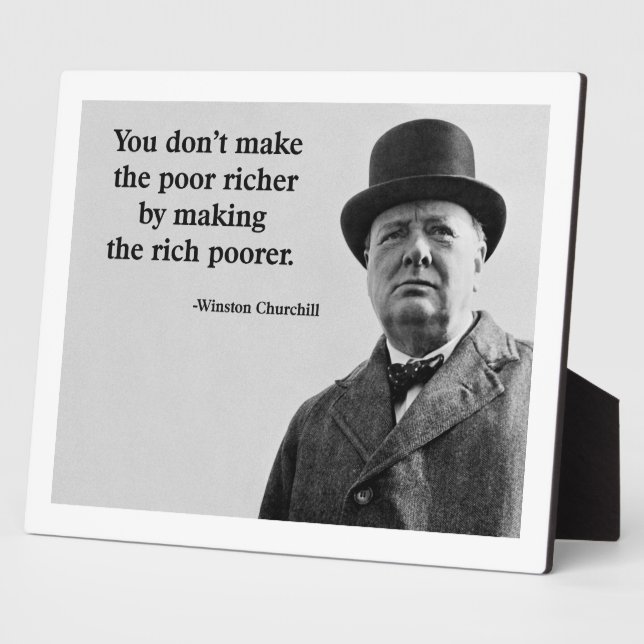 Winston Churchill Plaque (Side)