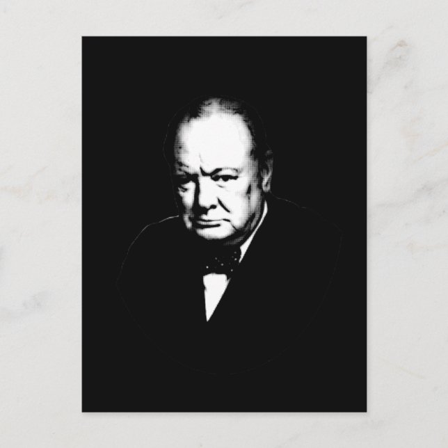 Winston Churchill Postcard (Front)
