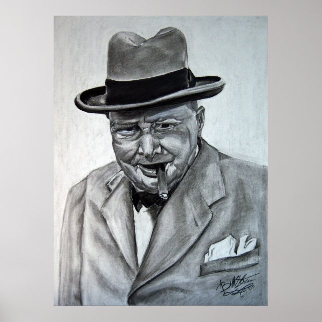 Winston Churchill Poster (Front)