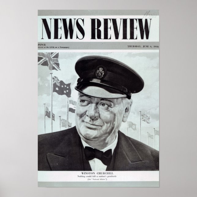 Winston Churchill Poster (Front)