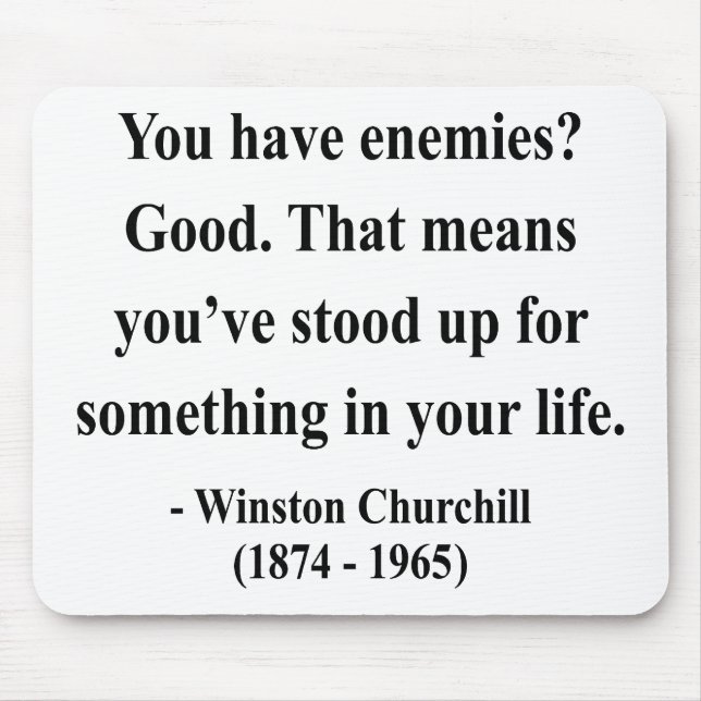 Winston Churchill Quote 3a Mouse Pad (Front)