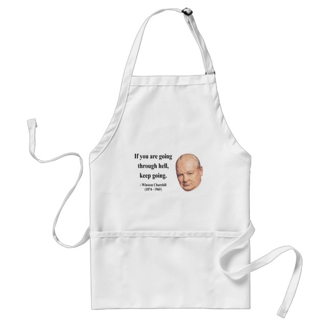 Winston Churchill Quote 4b Standard Apron (Front)