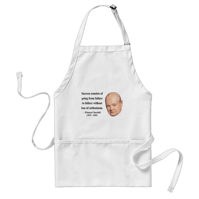Winston Churchill Quote 5b Standard Apron (Front)
