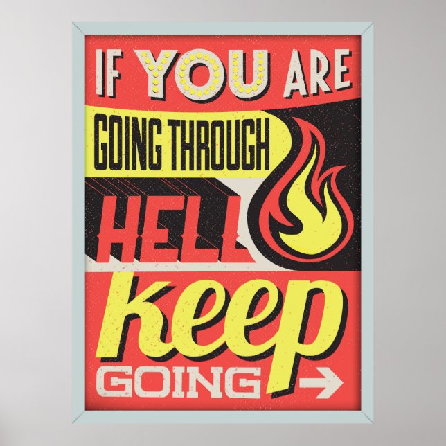 Winston Churchill Quote Poster (Front)
