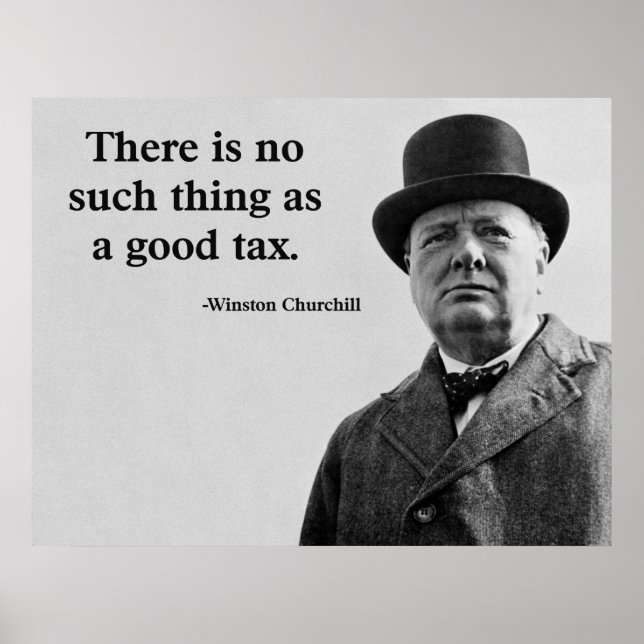 Winston Churchill Quote Poster (Front)