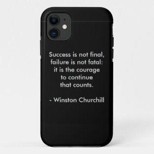 Winston Churchill Quote; Success Case-Mate iPhone Case