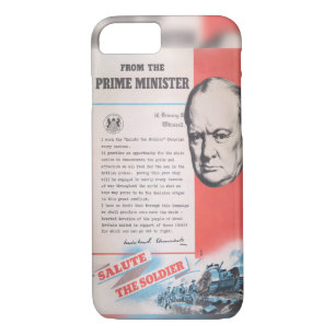 Winston Churchill, Reprint of British WW2 poster Case-Mate iPhone Case