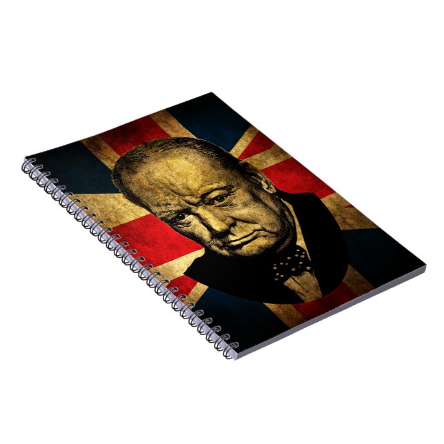 Winston Churchill Spiral Notebook (Right Side)
