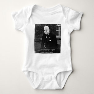 Winston Churchill "Success Never Final" Gifts Baby Bodysuit