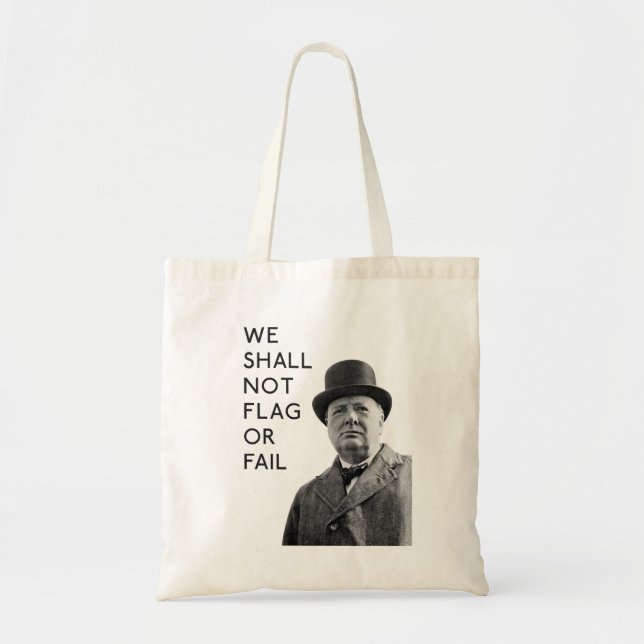 Winston Churchill Tote Bag (Front)