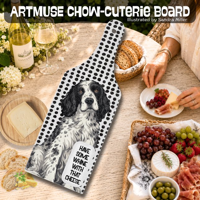 WINSTON English Setter charcuterie board (Creator Uploaded)