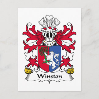 Winston Family Crest Postcard