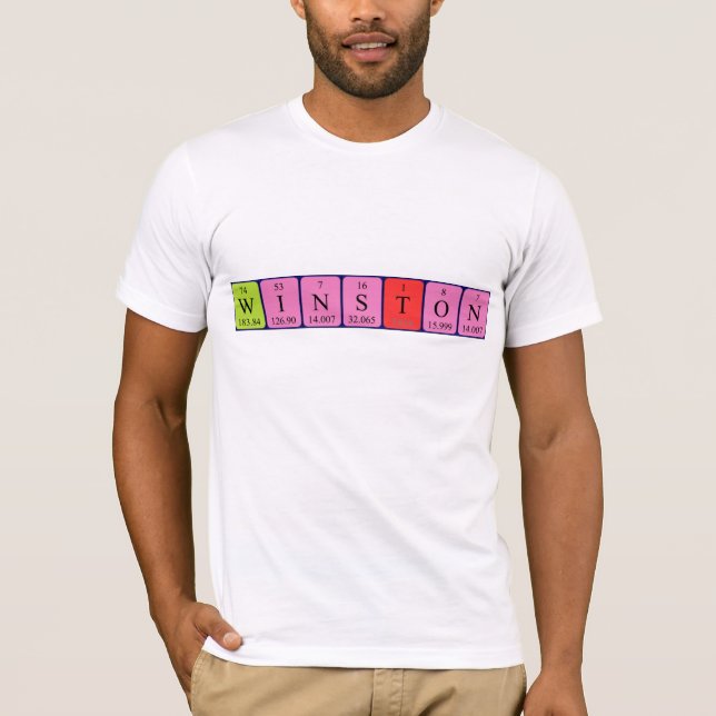 Winston periodic table name shirt (Front)