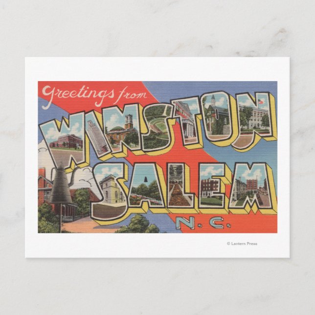 Winston-Salem, North Carolina Postcard (Front)