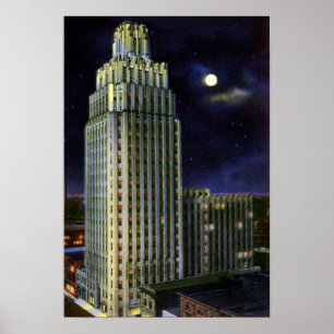 Winston Salem North Carolina The Reynolds Building Poster