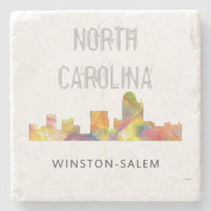 WINSTON - SALEM, NTH CAROLINA SKYLINE - STONE COASTER