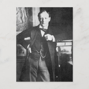 Winston Spencer Churchill in 1904 Postcard