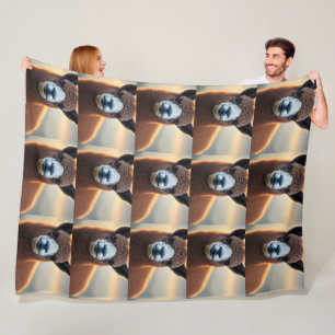 Winston The Brown Alpaca,  Fleece Blanket