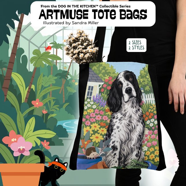 WINSTON the English Setter Tote Bag (Creator Uploaded)