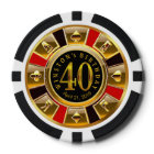Winston Vegas Casino Chip Red & Black