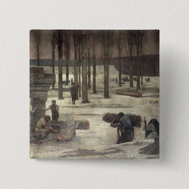 Winter, 1889-93 15 cm square badge (Front)