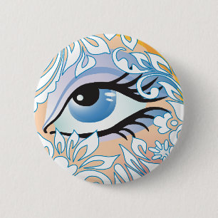 Winter 6 Cm Round Badge
