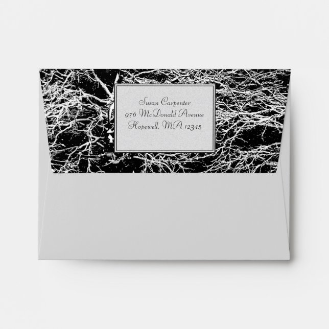 'Winter Abstract' Envelopes (Back (Top Flap))