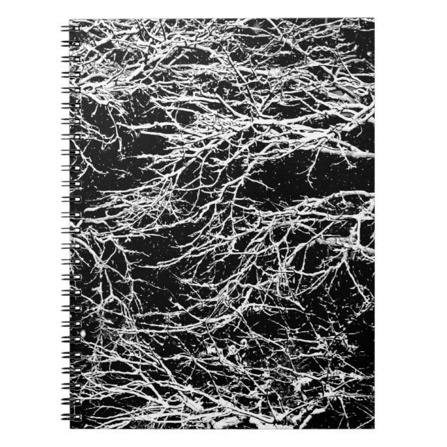 'Winter Abstract' Notebook/Journal Spiral Notebook (Front)