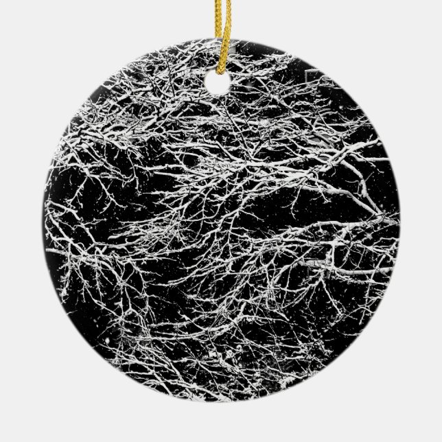 'Winter Abstract' Ornament (Front)