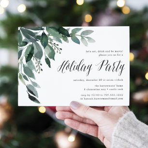 Winter Abundance Holiday Party Invitation