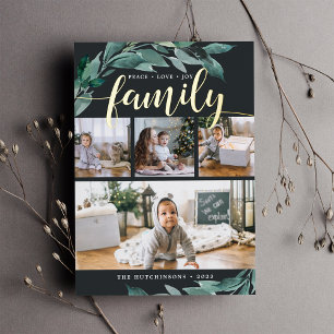 Winter Abundance Photo Collage Gold