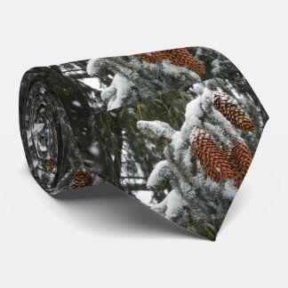 WINTER ACORNS TIE