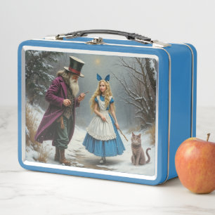 Winter Alice blue lunchbox