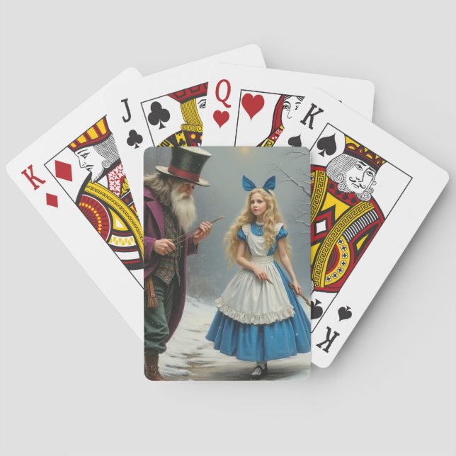 Winter Alice Poker playing cards (Back)