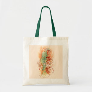 Winter - Alphonse Mucha Art Nouveau Tote Bag