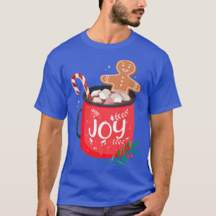 Winter and Christmas Cocoa Mug with Candy Cane wit T-Shirt