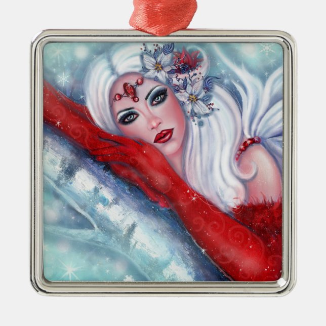 Winter angel Christmas ornament (Front)