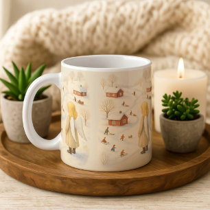 Winter Angel Mug Christmas Village Gift