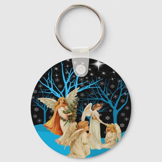 Winter Angels Keychain (Front)