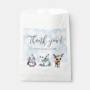 Winter Animals Cold Outside Baby Shower Favour Bags