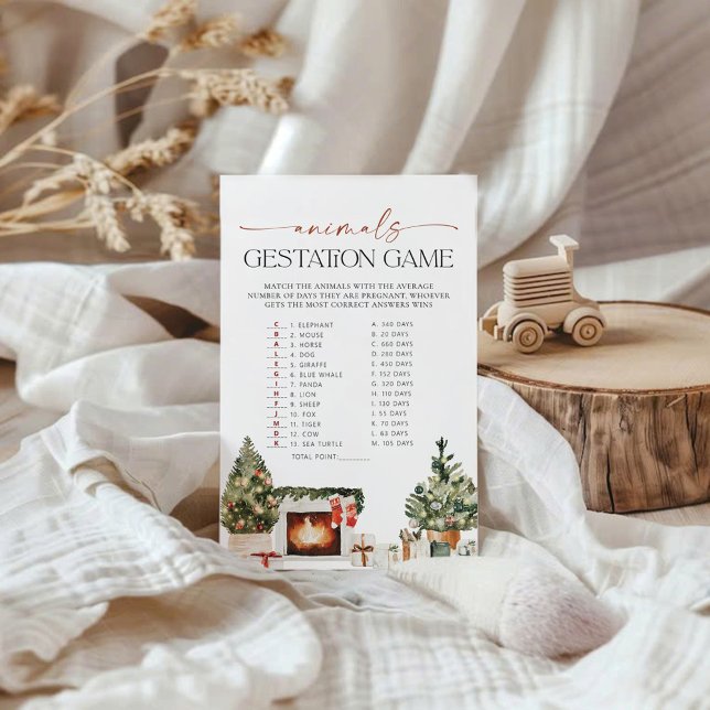 Winter Animals Gestation Baby Shower Game (Creator Uploaded)