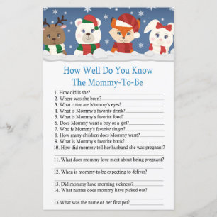 winter animals how well do you know baby shower
