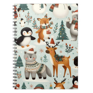 Winter animals notebook