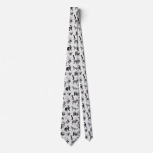 Winter animals tie